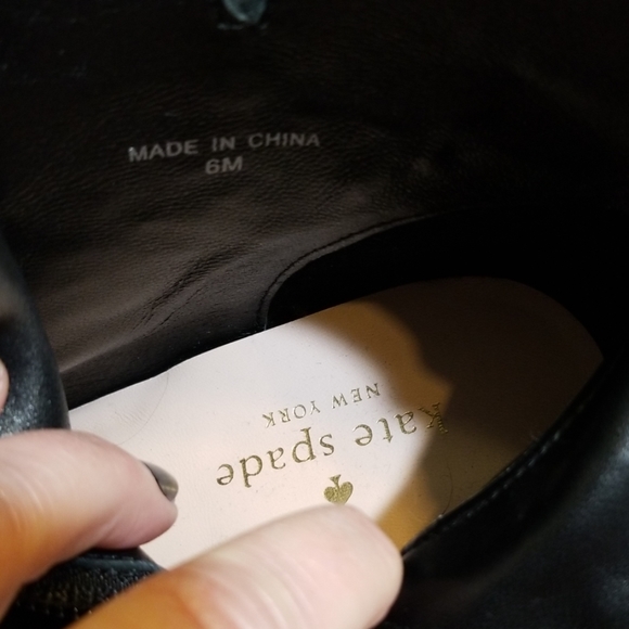 Kate Spade Black Suede Ankle Boots. Size 6 - Picture 7 of 8
